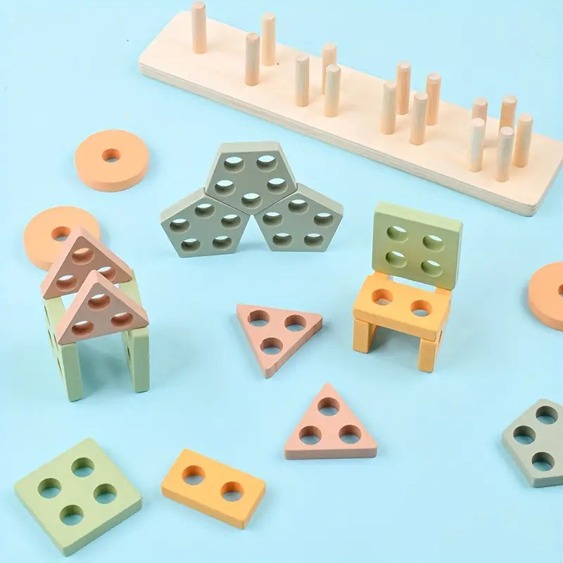 Houten Geometrische Vormen Puzzel