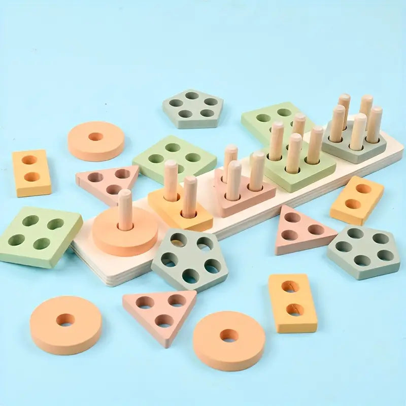 Houten Geometrische Vormen Puzzel