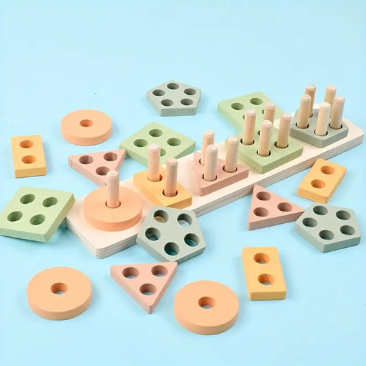 Houten Geometrische Vormen Puzzel